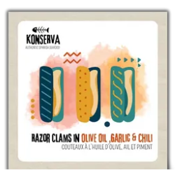 Konserva - Razor Clams+Garlic+Chili