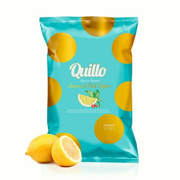 Quillo - Lemon + Pink Pepper chips (130g)