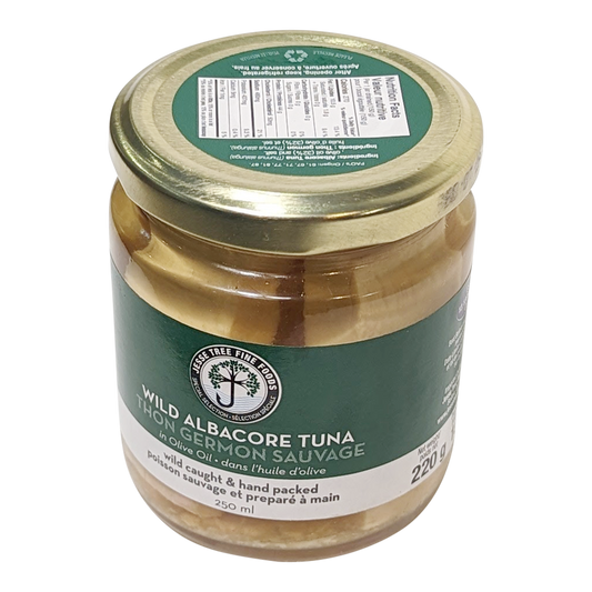 Perserved, Tinned albacore tuna in olive oil