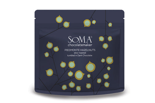 SOMA Chocolate - Tumbled Hazelnuts (dark) 100g