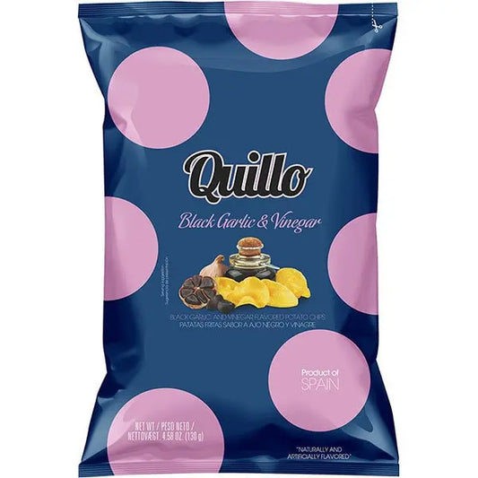 Quillo - Black Garlic + Vinegar chips (130g)