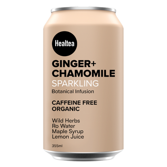 Healtea Ginger & Chamomile Sparkling can